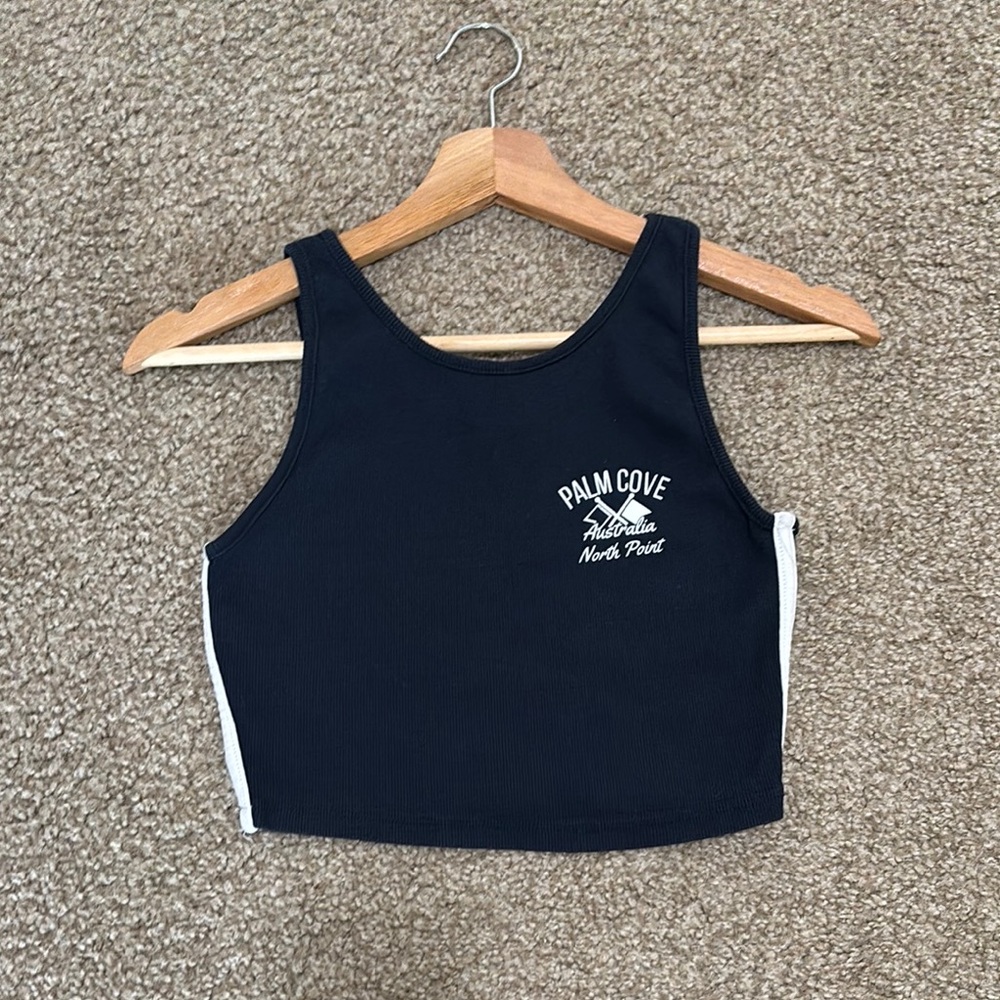 Zara Navy and White Kids Tank Top